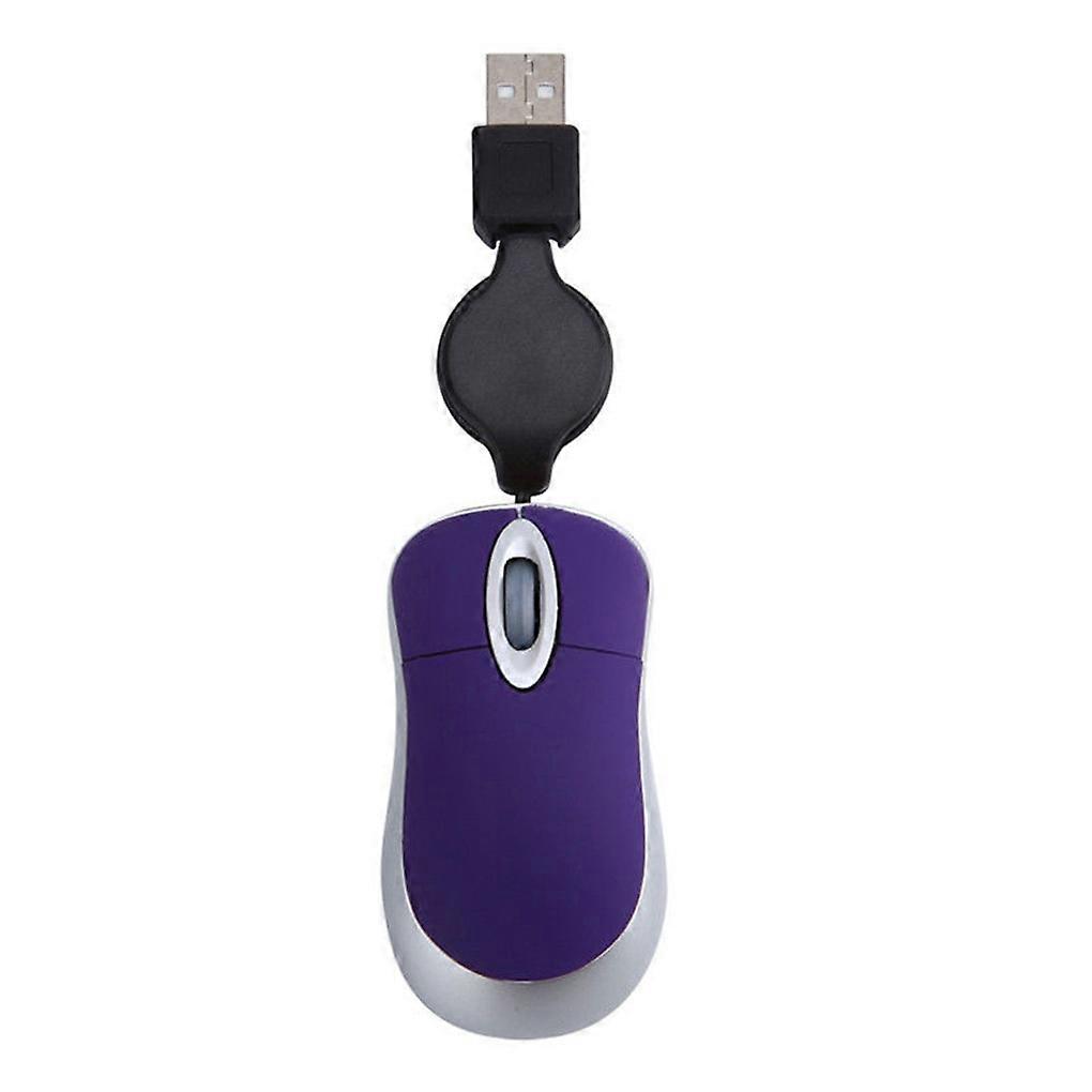 Portable 2.4G Mini Wired Mouse Retractable USB Cable Ergonomic Office Computer PC Laptop Gaming Mice Mice & Trackballs