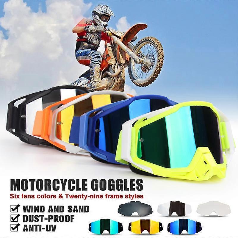 نظارات واقية جديدة للدراجات النارية والرياضات الخارجية مقاومة للرياح والغبار ونظارات للتزلج على الجليد ونظارات واقية للموتوكروس ومكافحة الشغب