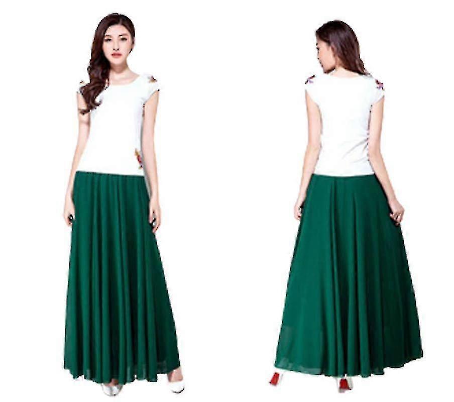 Kvinder Chiffon elastisk nederdel