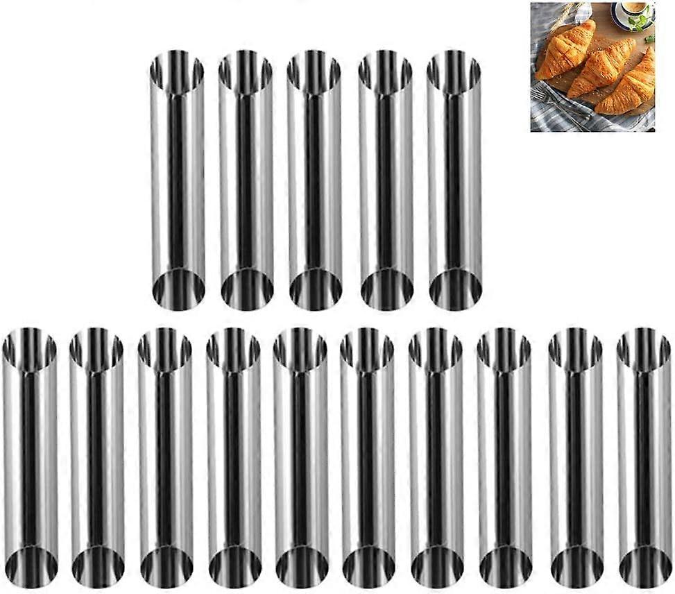 15pcs Edelstahl Cannoli Form Rohre