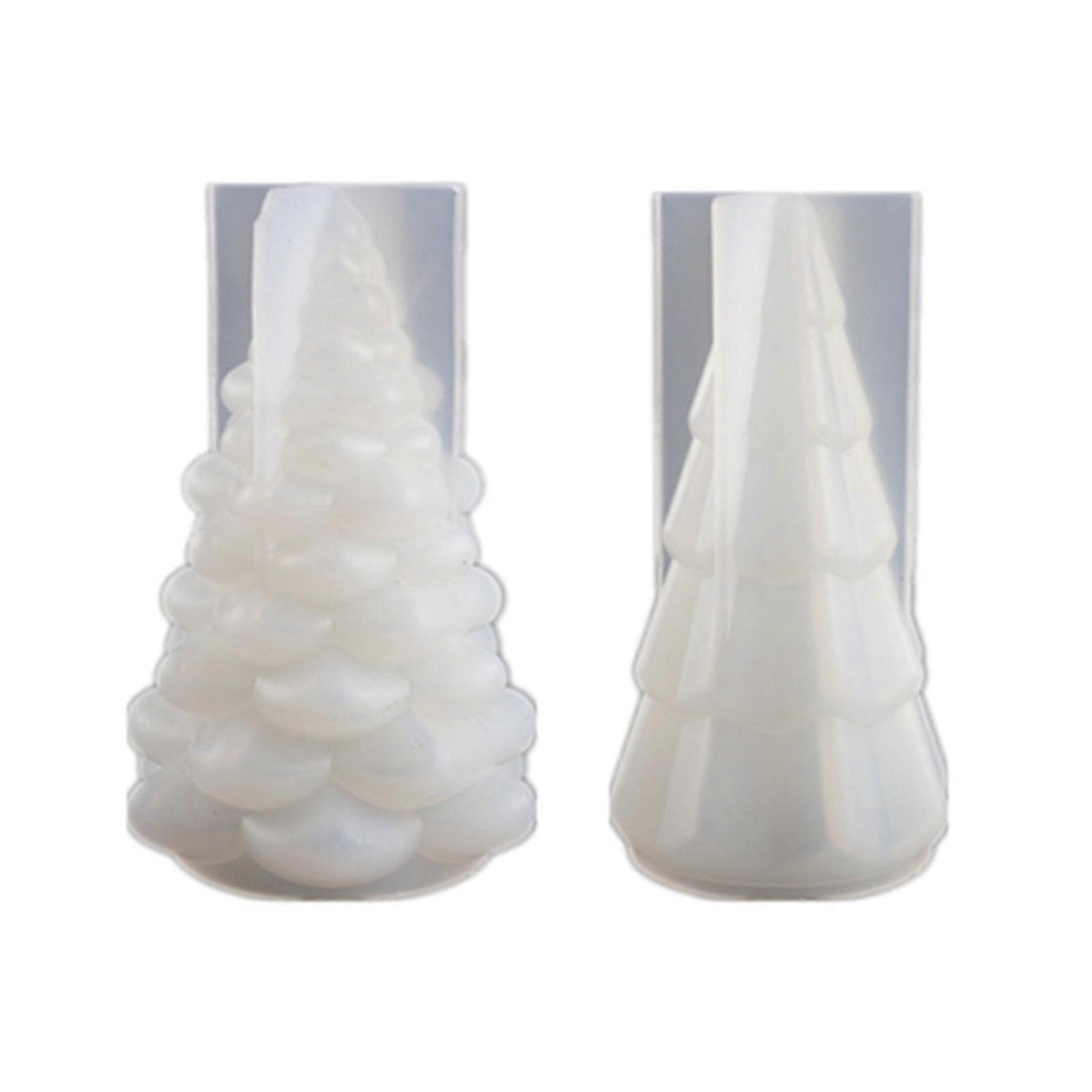 Epoxy Casting Mold DIY Christmas Tree Night Light Holder Mold Decorative Mold