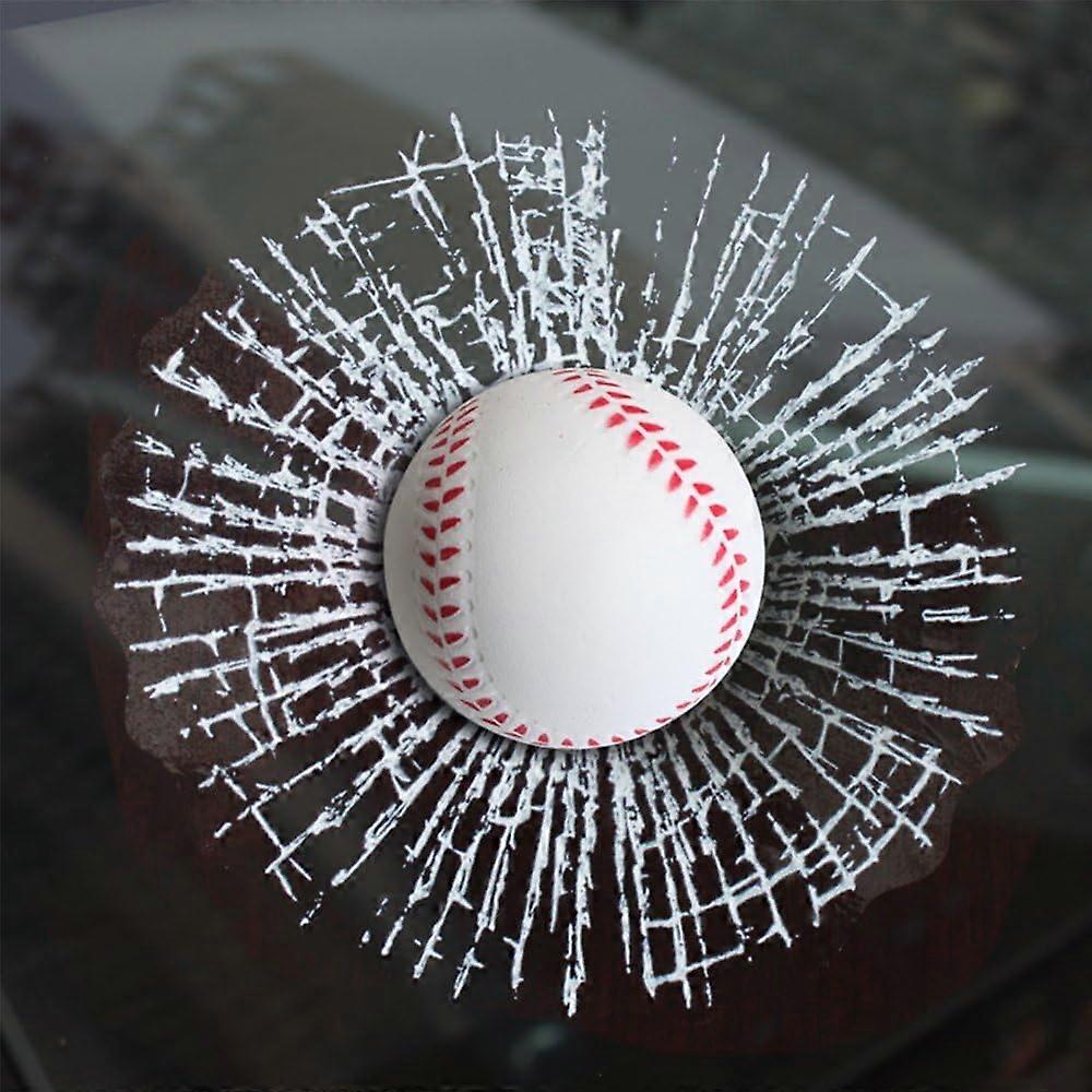 3D simulation golf/baseball broken glass car window sticker three-dimensional tennis simulation car