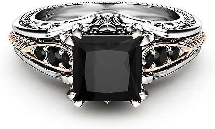 Eternal 925 Sterling Silver Black Tourmaline Ring-MXBC