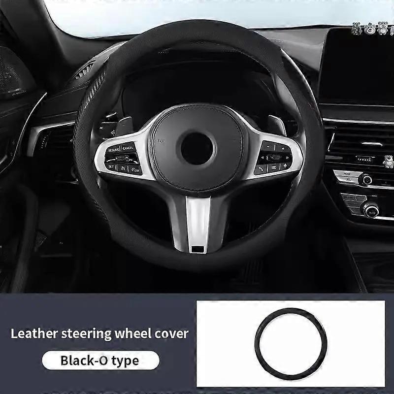 Carbon Fibre Car Steering Wheel Cover For Mercedes Benz B C E S-Class W221 222 212 213 245 204 GLA GLB GLC CLA CLS Leather