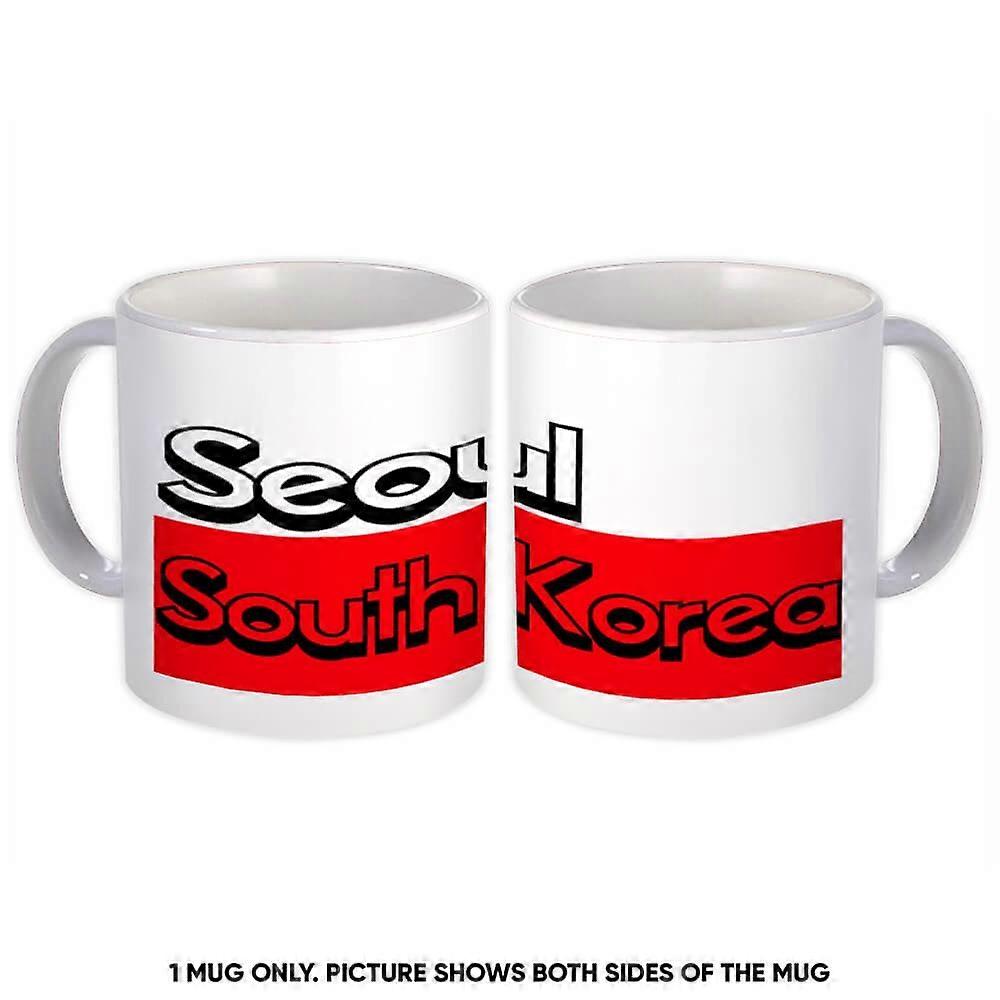 Mug cadeau : Séoul Corée du Sud Rectangle