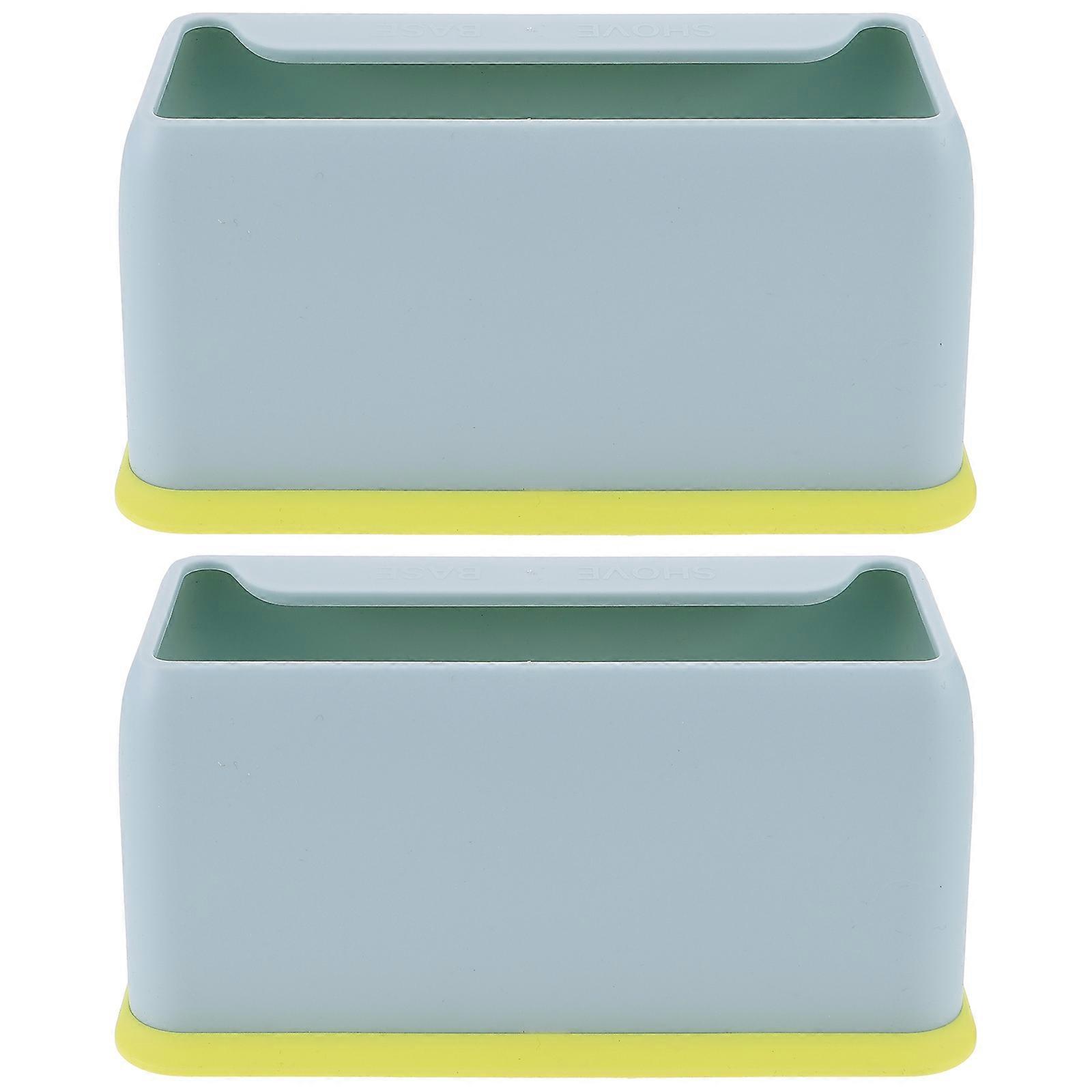 2 Pcs Scooper Containers Plastic Trash Can Garbage Can Kitchen Dustbin Cat Litter Scoop Holder