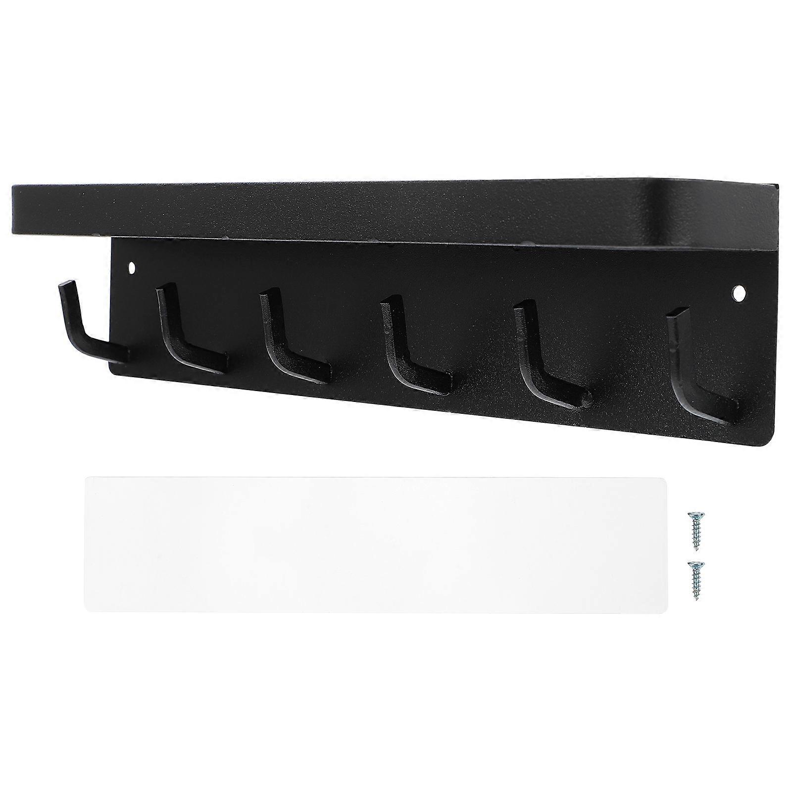 1 pc Wall Hook Creative Door Back Storage Rack Wall Decoration (Black)