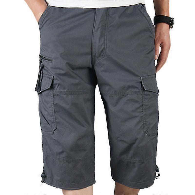 Trousers Mens Shorts Three Quarter Length Mens 3/4 Long Length