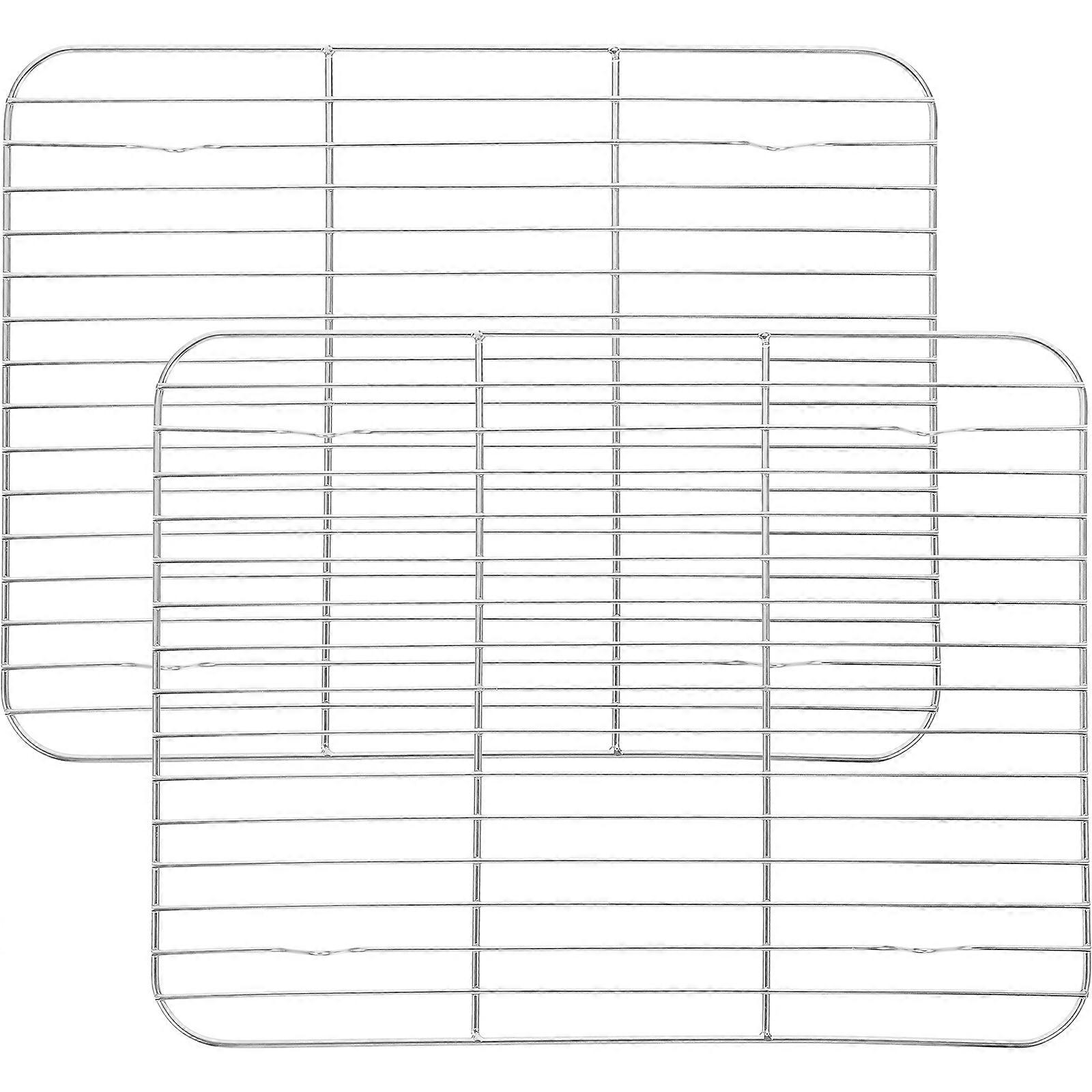 2pcs Cooling Rack for Baking Stainless Steel Baking Rack BBQ Cooling Rack