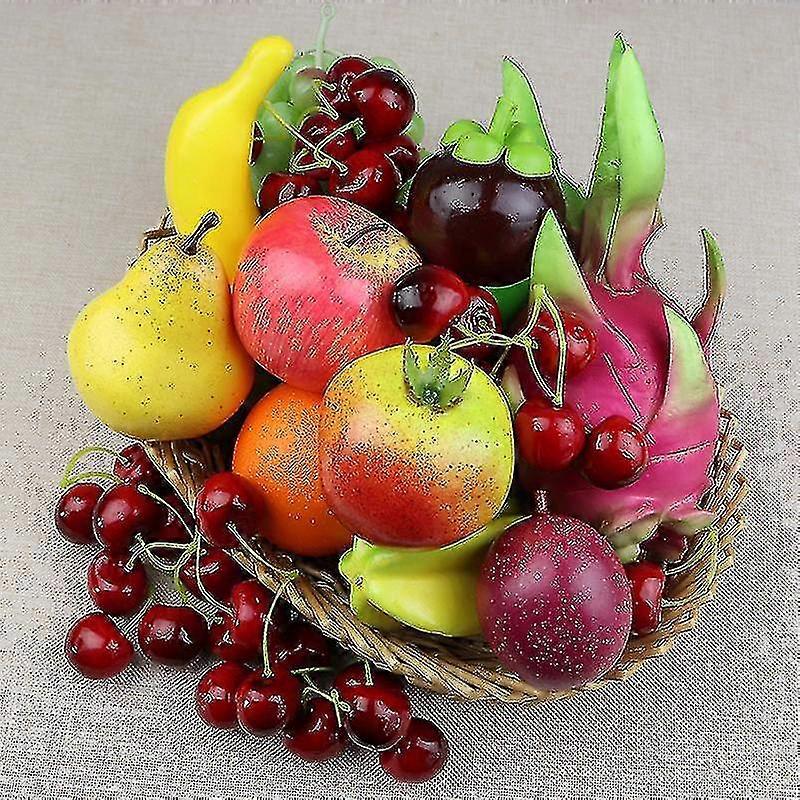 3pcs Realistic Artificial Fruit Fake Fruit For Decoration