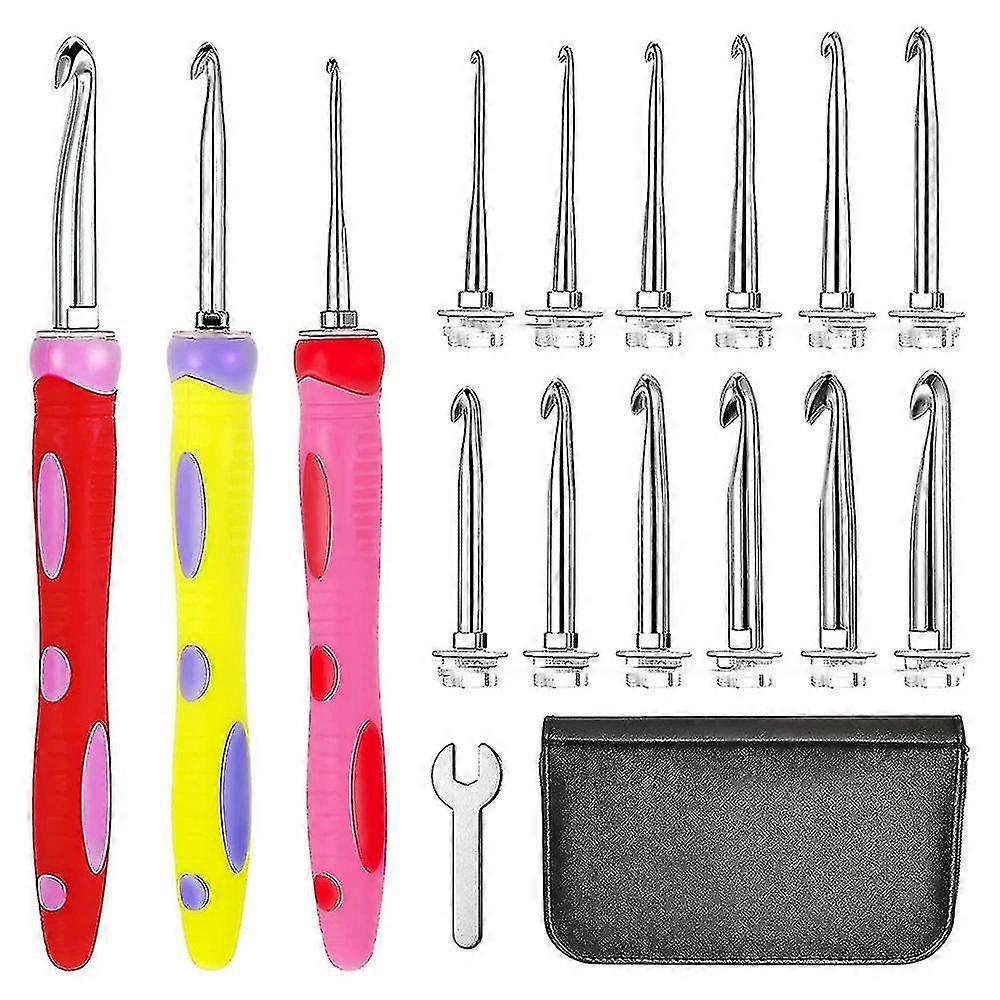 12 Sizes Crochet Hooks Set Interchangeable Crochet Hook Set