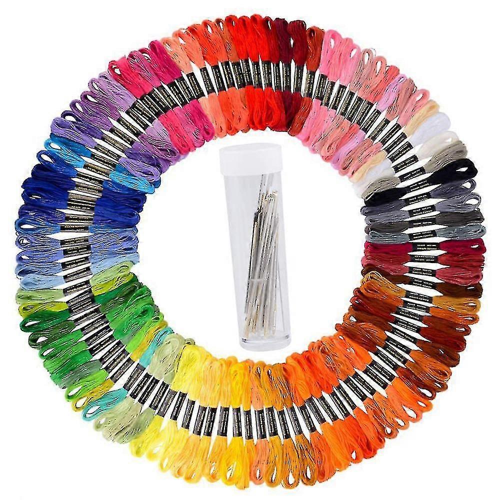 Premium Rainbow Color Embroidery Floss, Cross Stitch Embroidery Thread, Friendship Bracelets Floss, Crafts Floss, 100 Colors Skeins Per Pack, 30pcs Fr