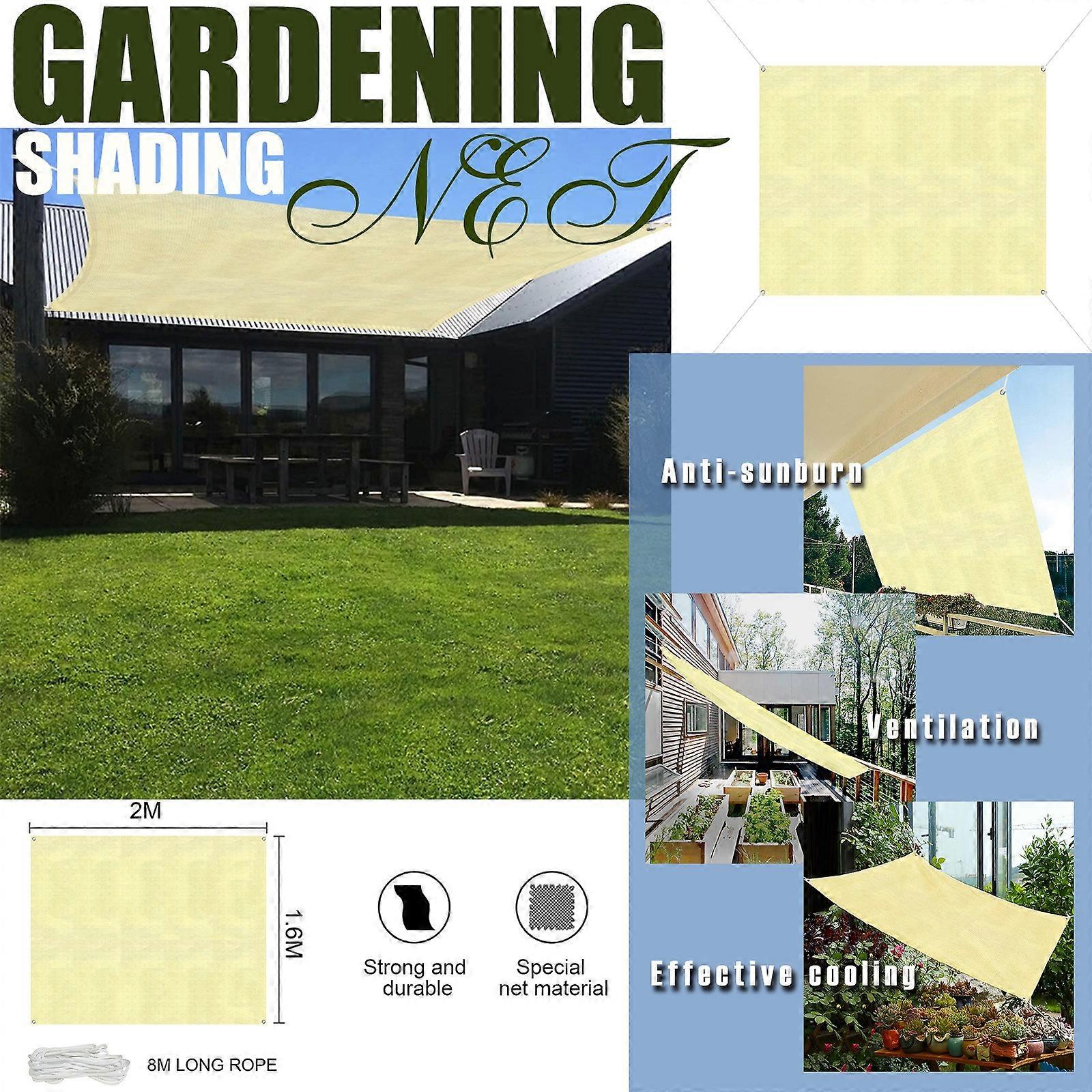 Garden Shading Netting Plant Net Cover for Protect Vegetable Plants Fruit Flower 2X1.6m