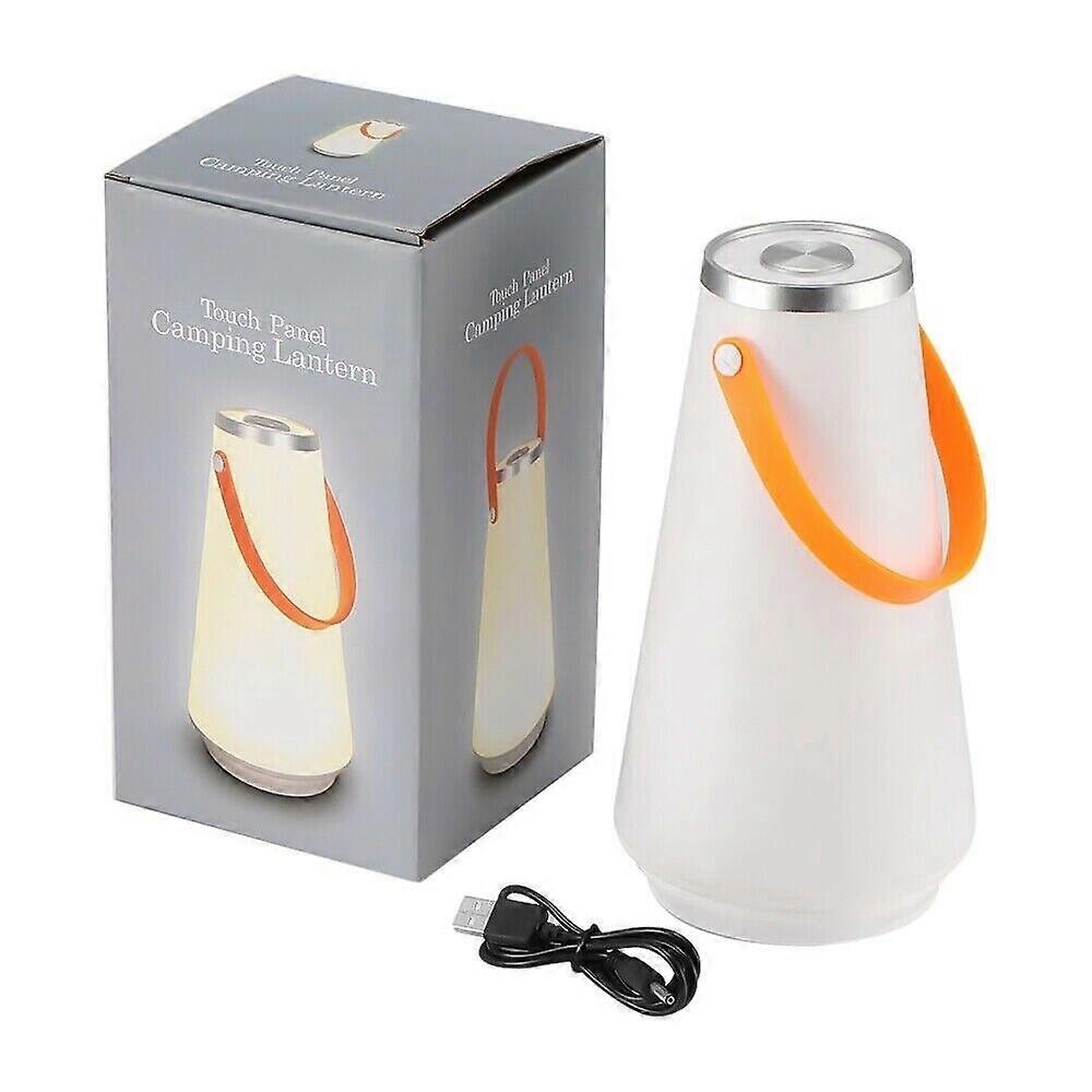 LED Portable Camping Torch Rechargeable Touch Lantern Night Light Tent Lamp BBQ