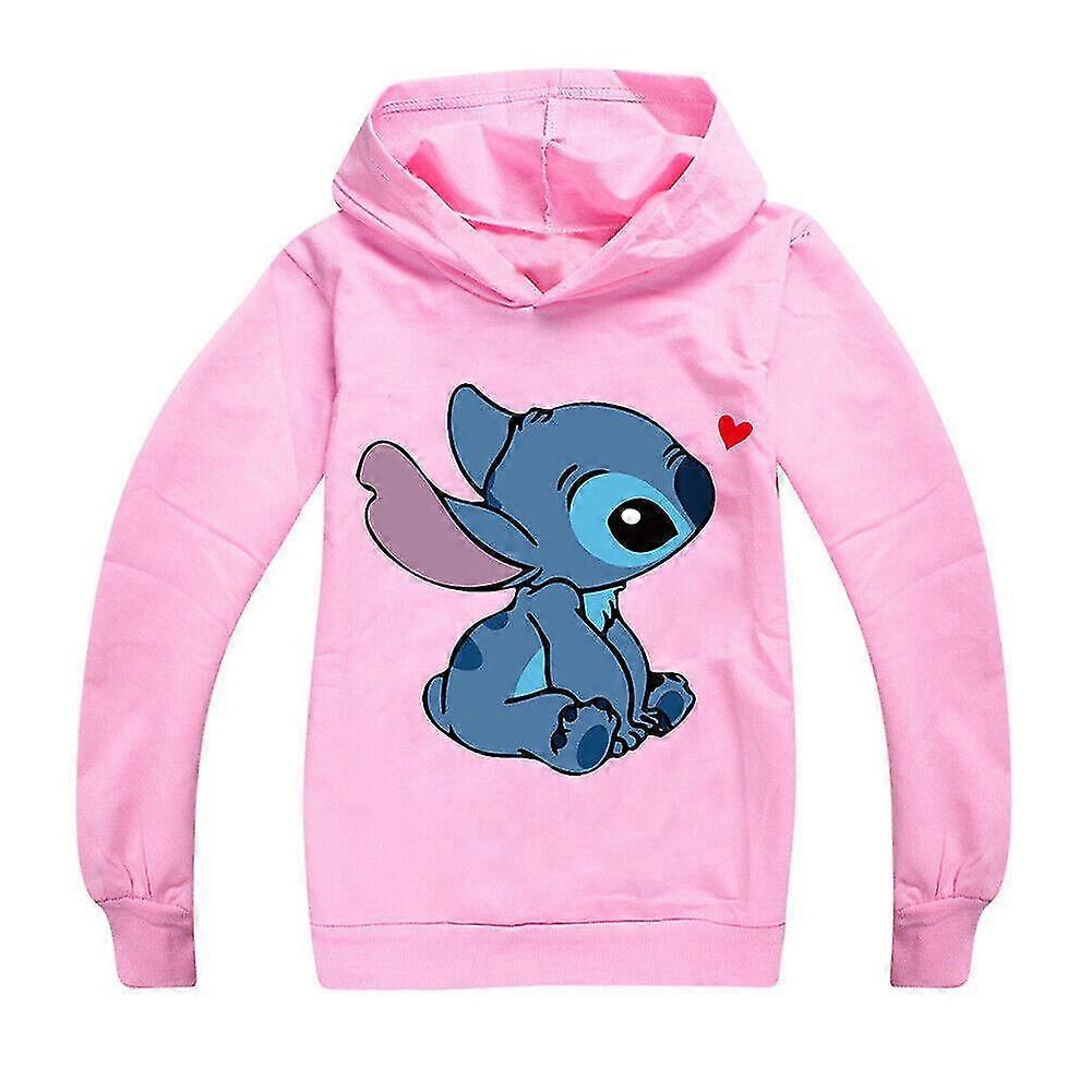 7-14 Years Kids Boys Girls Lilo And Stitch Hoodies Tops Long Sleeve Tops Sweatshirt Gifts