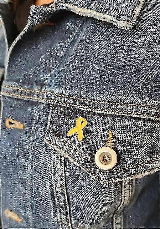 Spilla Nastro Giallo 'Bring Them Home' - Supporto Per Ostaggi Israele E Consapevolezza Cancro