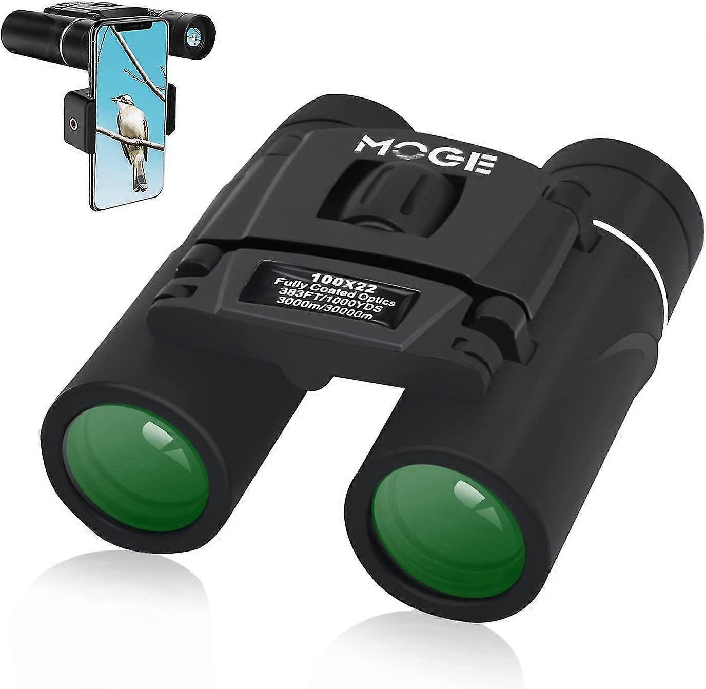 1PC,only binoculars,Large View High Powered Waterproof Small Binocular,black,100*22