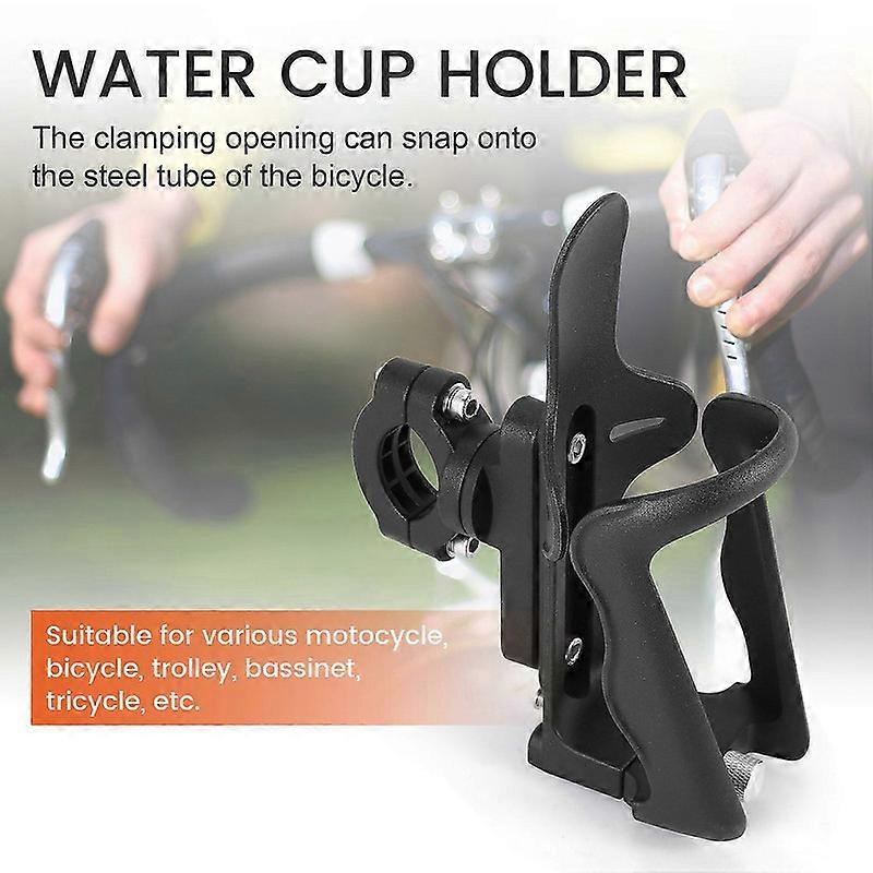 KEEPDSGN Motorcycle Cup Holder For 7/8" Handlebars – Black Mesh Bracket, Universal Fit