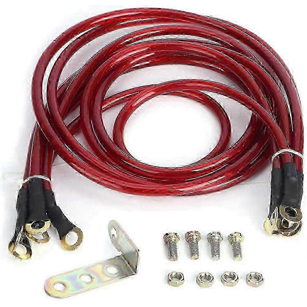 Ground Wire Universal 5-Point Car Ground Wire Reinforced Ground Wire System Kit Modification for Al