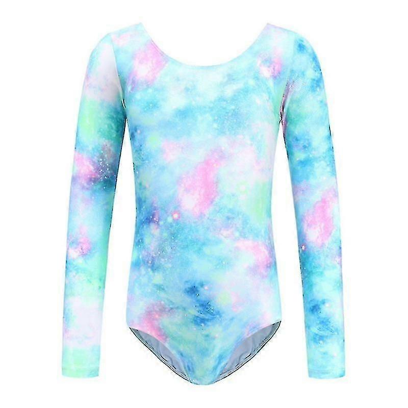أطفال الباليه الجمباز بدلة طويلة الأكمام ليوتارد الرقص ممارسة الملابس الفتيات الماس Bodysuit أزياء الرقص