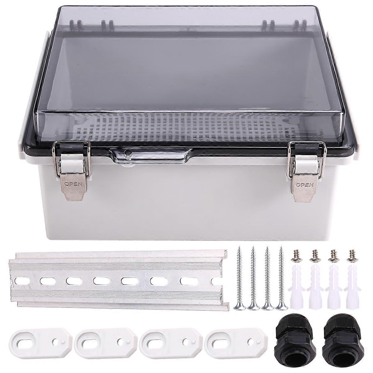 Outdoor WiFi Enclosure Weatherproof Locking Outdoor WiFi Box Waterproof Switch Router Enclosure Box 8.7x6.7x4.3inch