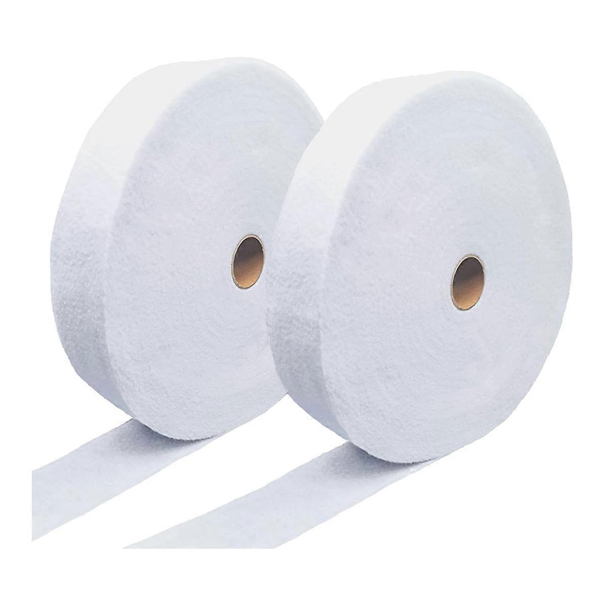 Cotton Blend Batting on A Roll Cotton Batting Roll for QuiltsNeedle Punched Cotton Batting for Rugs, Purses(2 Rolls)
