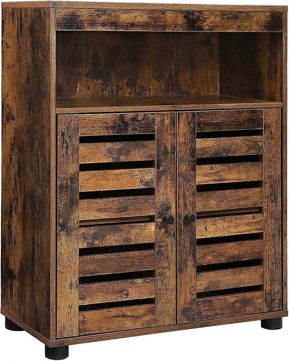 Loft bathroom cabinet, rustic brown