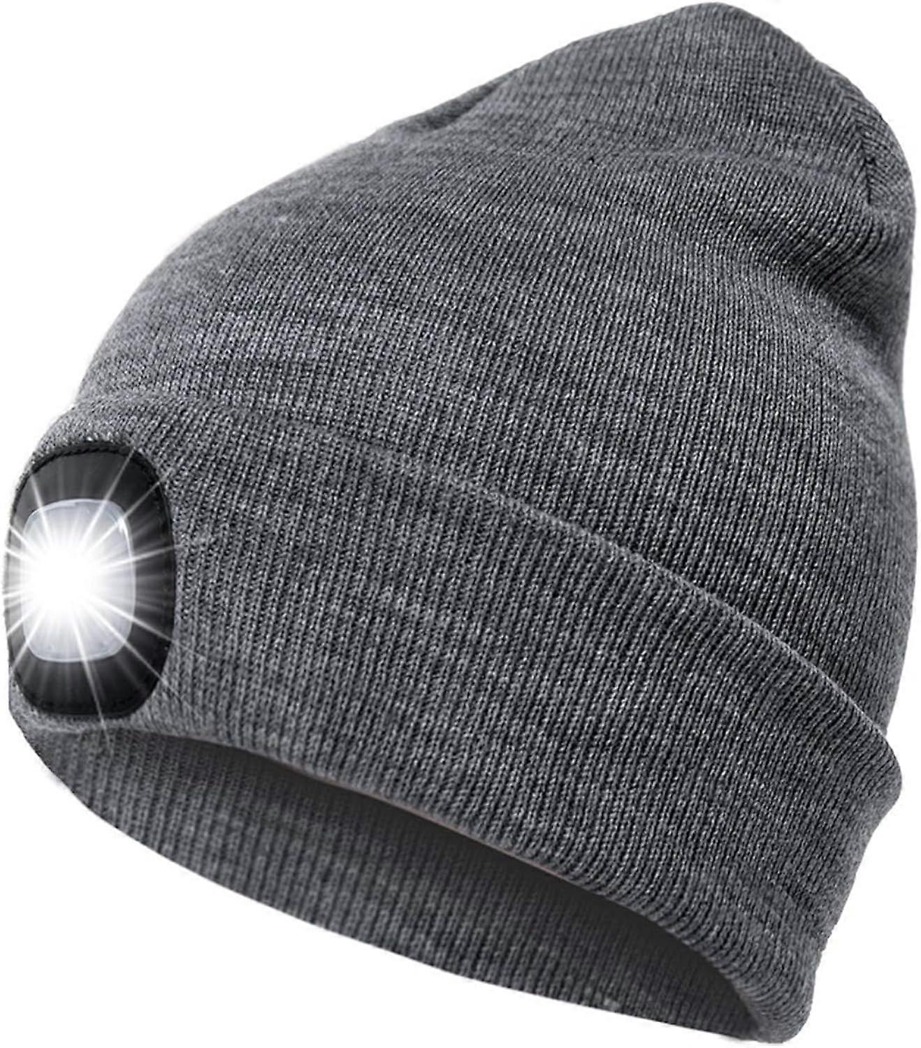 LED Beanie Hat With 3 Light Brightness Level