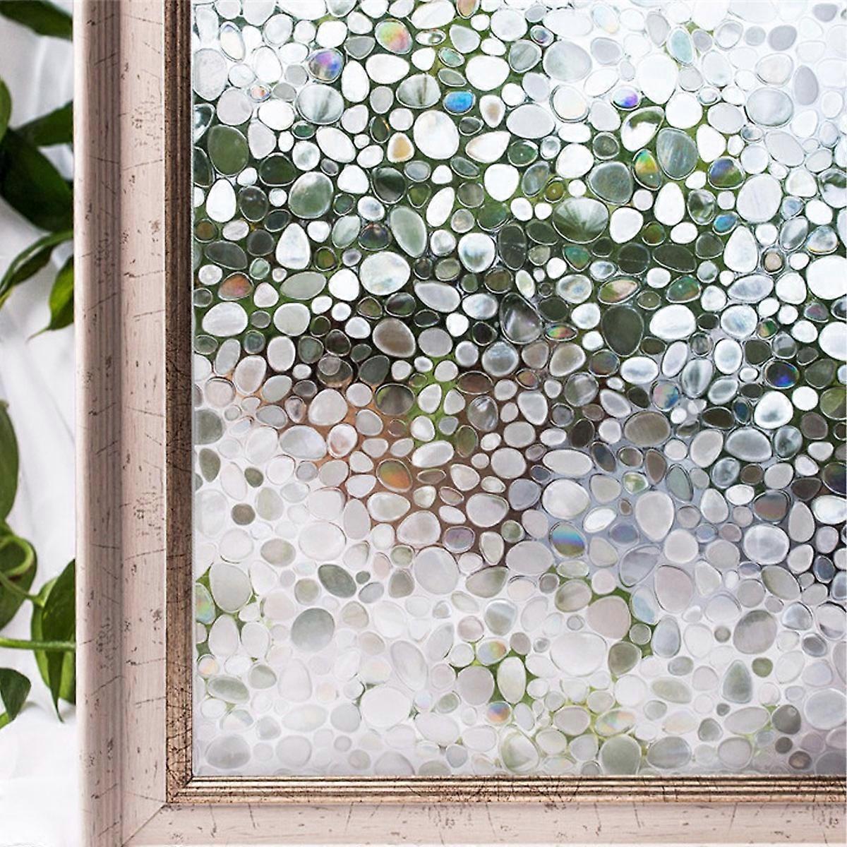 Anti-static glue-free glass film color light translucent decorative window stickers office window stickers
