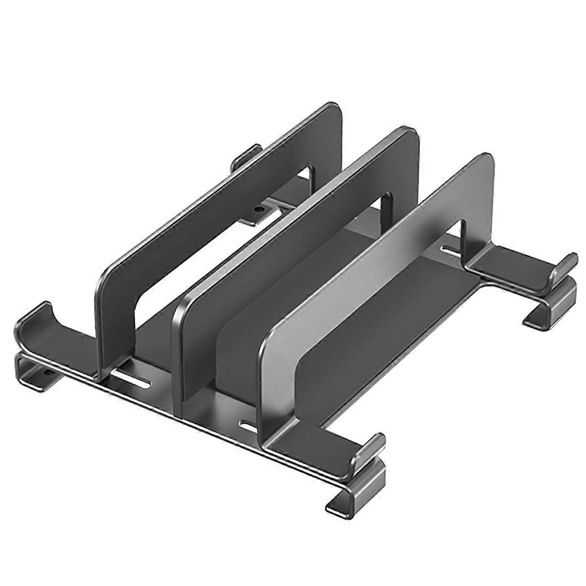 Laptop Stand Holder Adjustable Vertical Desktop Notebook Dock Space-Saving 3 in 1 Computer Stand Gr