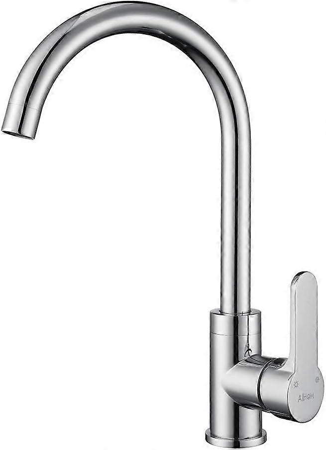Swinging rotating sink faucet