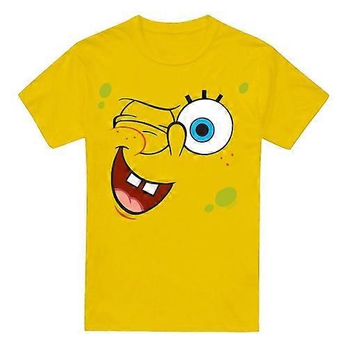 SpongeBob SquarePants Mens Winking Face T-Shirt