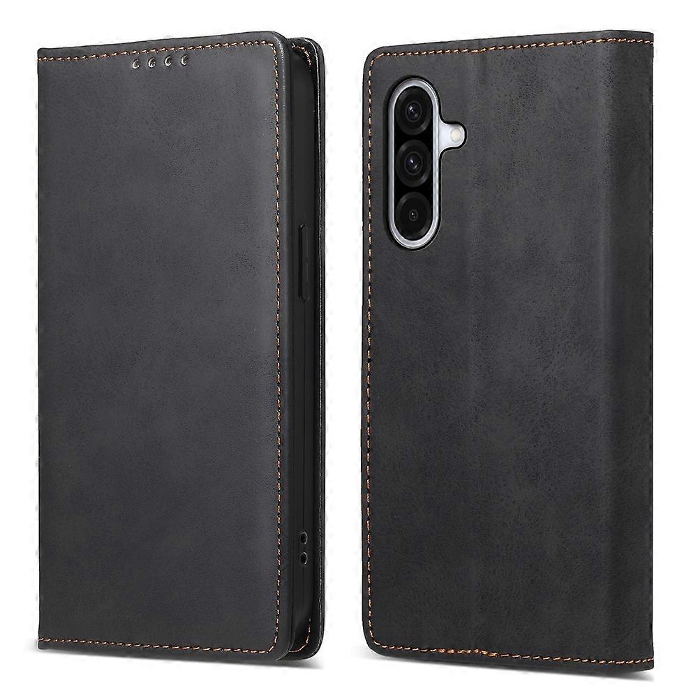 Business Solid Color Magnetic RFID Leather Phone Case