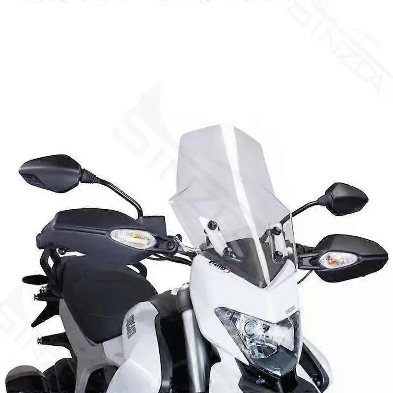 compatible for Hyperstrada 821 939 2013 2014 2015 Touring Sport Windshield Windscreen Wind Deflectors Black MAXP
