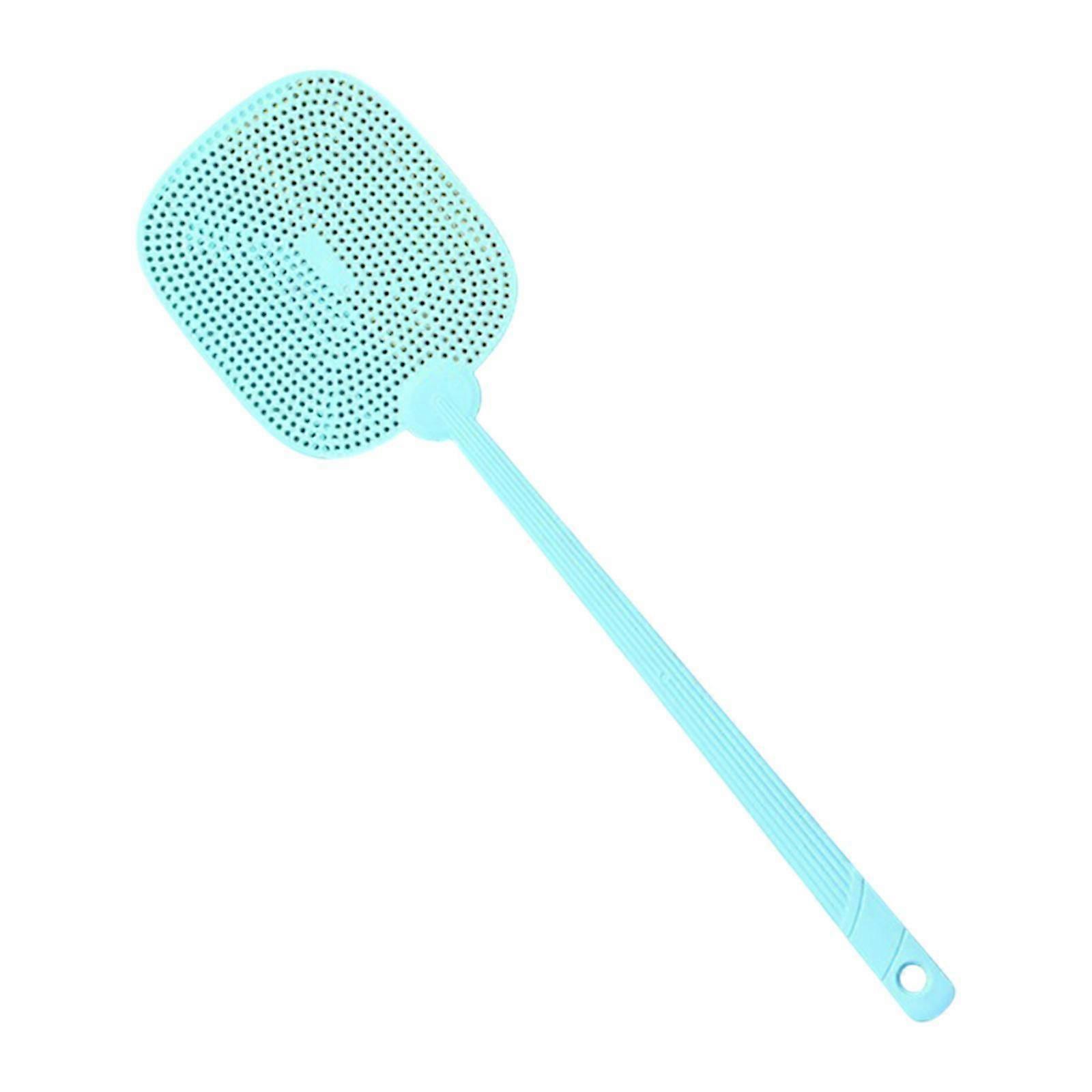 Fly Swatter Handheld Lightweight with Long Handle for Bedroom Indoor Camping Blue