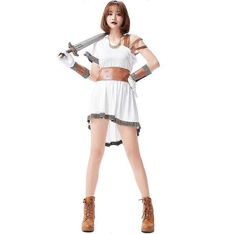 Ancient Greek Warrior Mythical Warfare Goddess of Wisdom Olympus Guardian Warrior Soldier Costume
