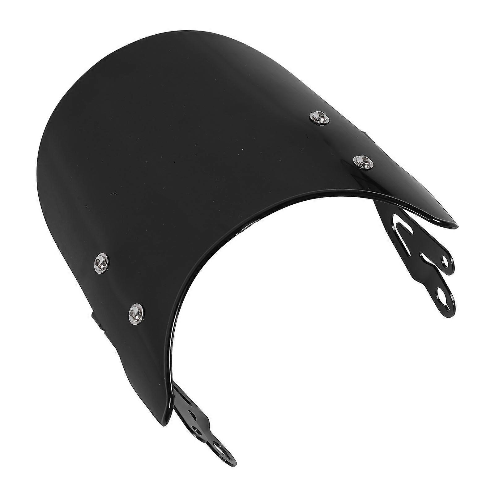 Motorcycle Windshield Windscreen Noise Reduction Protective Wind Deflector for Interceptor Continental GT Black 