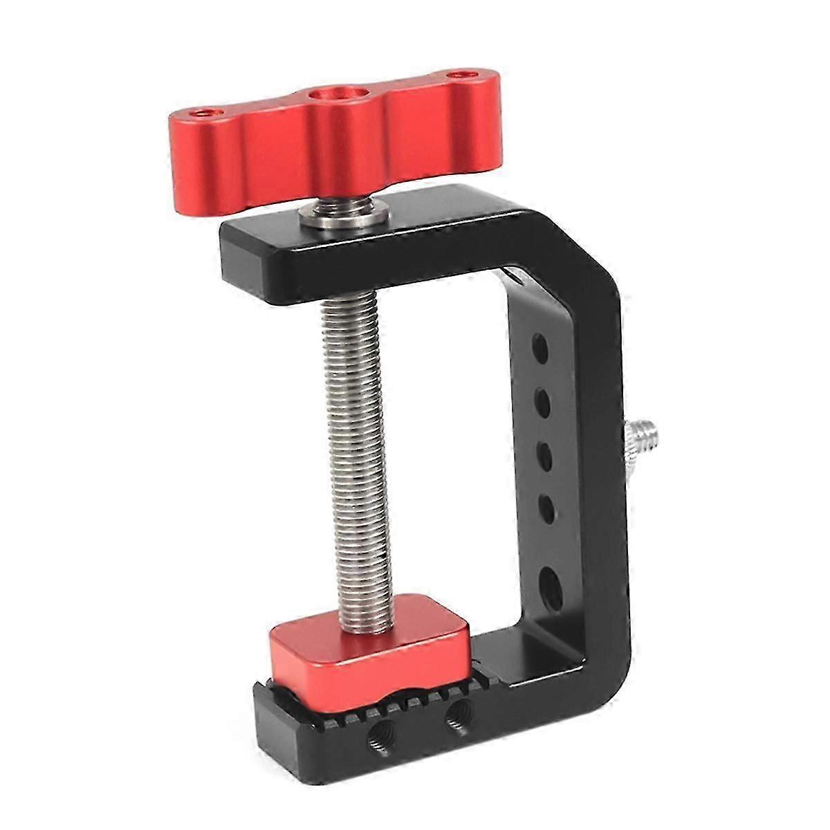 C Clamp Camera Desk Clamp Mount Stand With 1/4 3/8 Screw Hole For Camera Photography Video Fill Lig