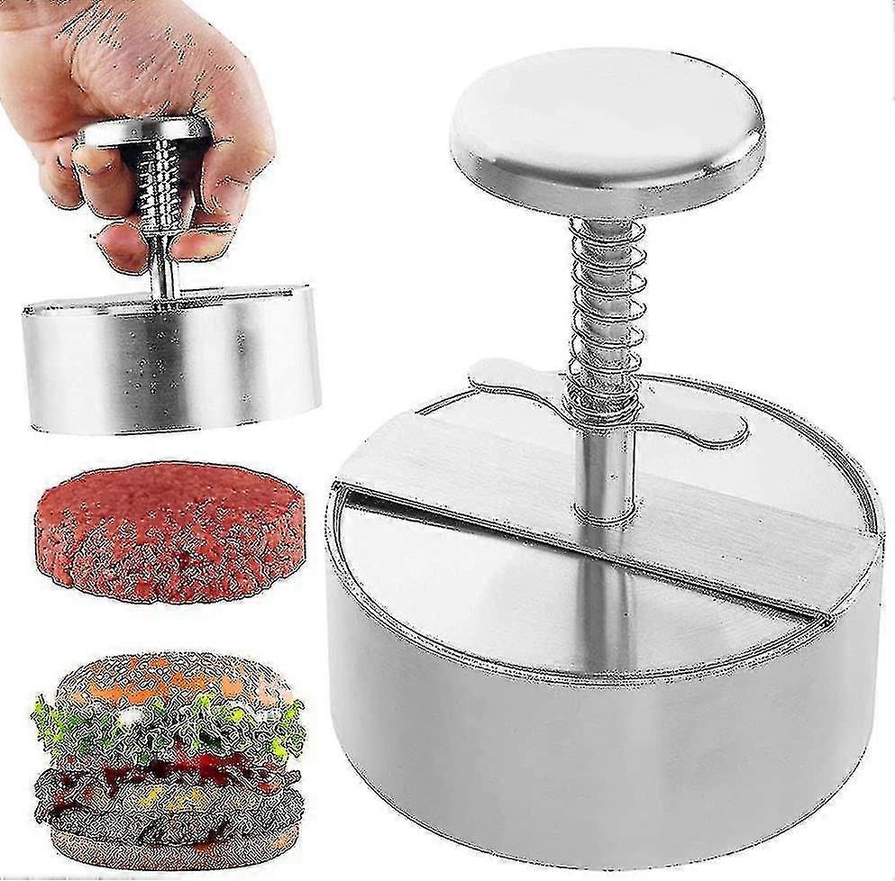 Burger Press Stainless Steel Burger Maker Hamburger Mold  compatible Bbq Kitchen