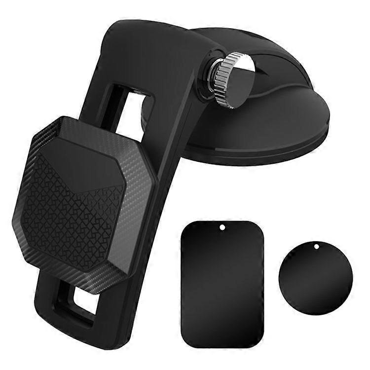 Slide Rail Design Strong Magnetic Dashboard Car Mount Cell Phone Holder for Dashboard Wind Shield Windows- Black