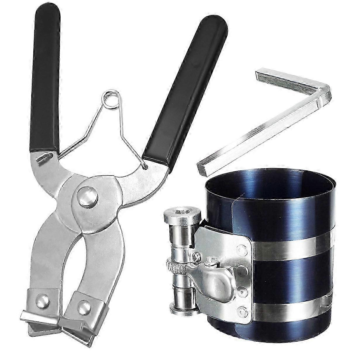 unique 3Pcs Piston Ring Installer Piston Ring Plier Compressor Tool Auto Maintenance Clamp Expander Plier Installer for Car Engine