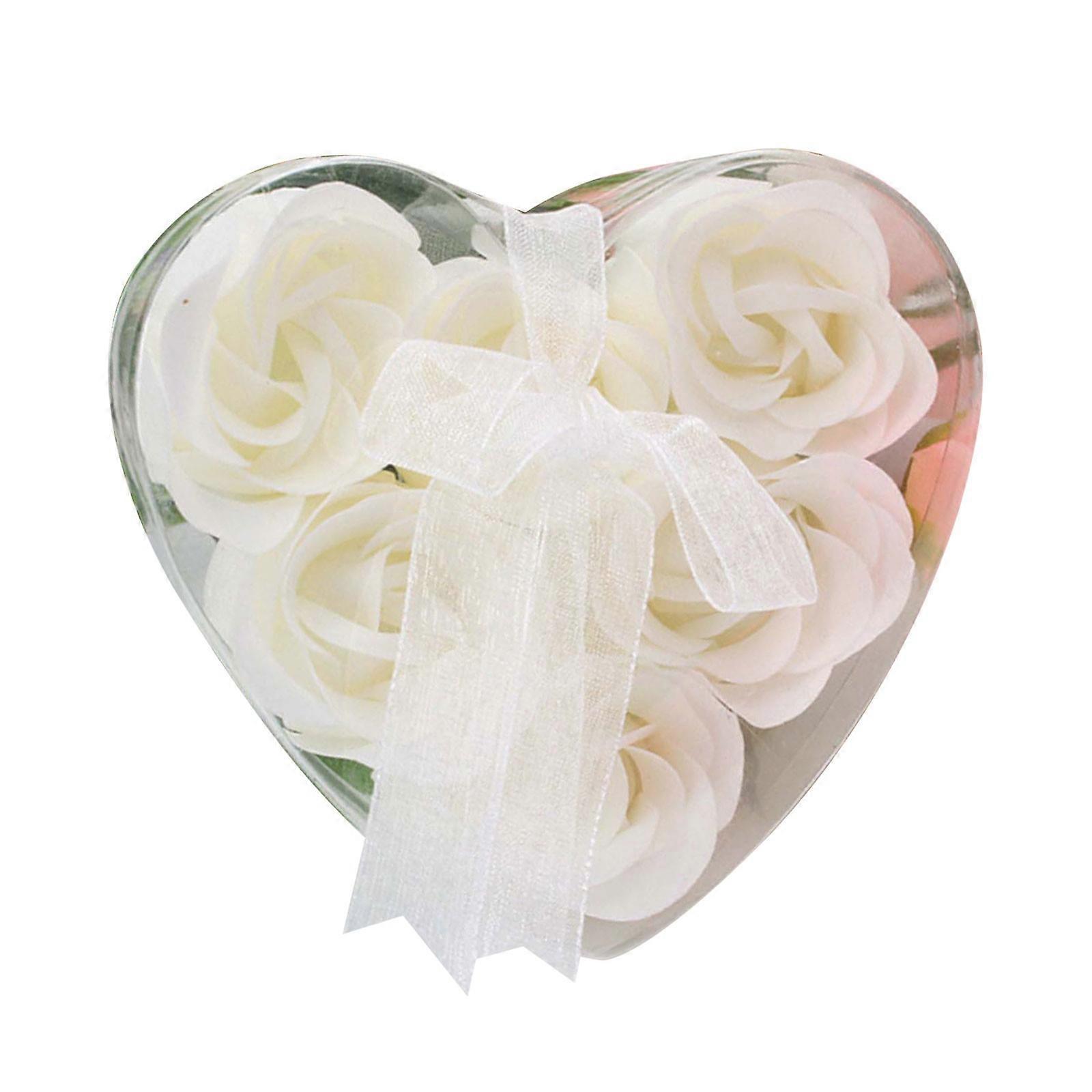 6Pcs parfumé Rose Fleur Bain Corps Savon Mariage Fête Cadeau Créativité