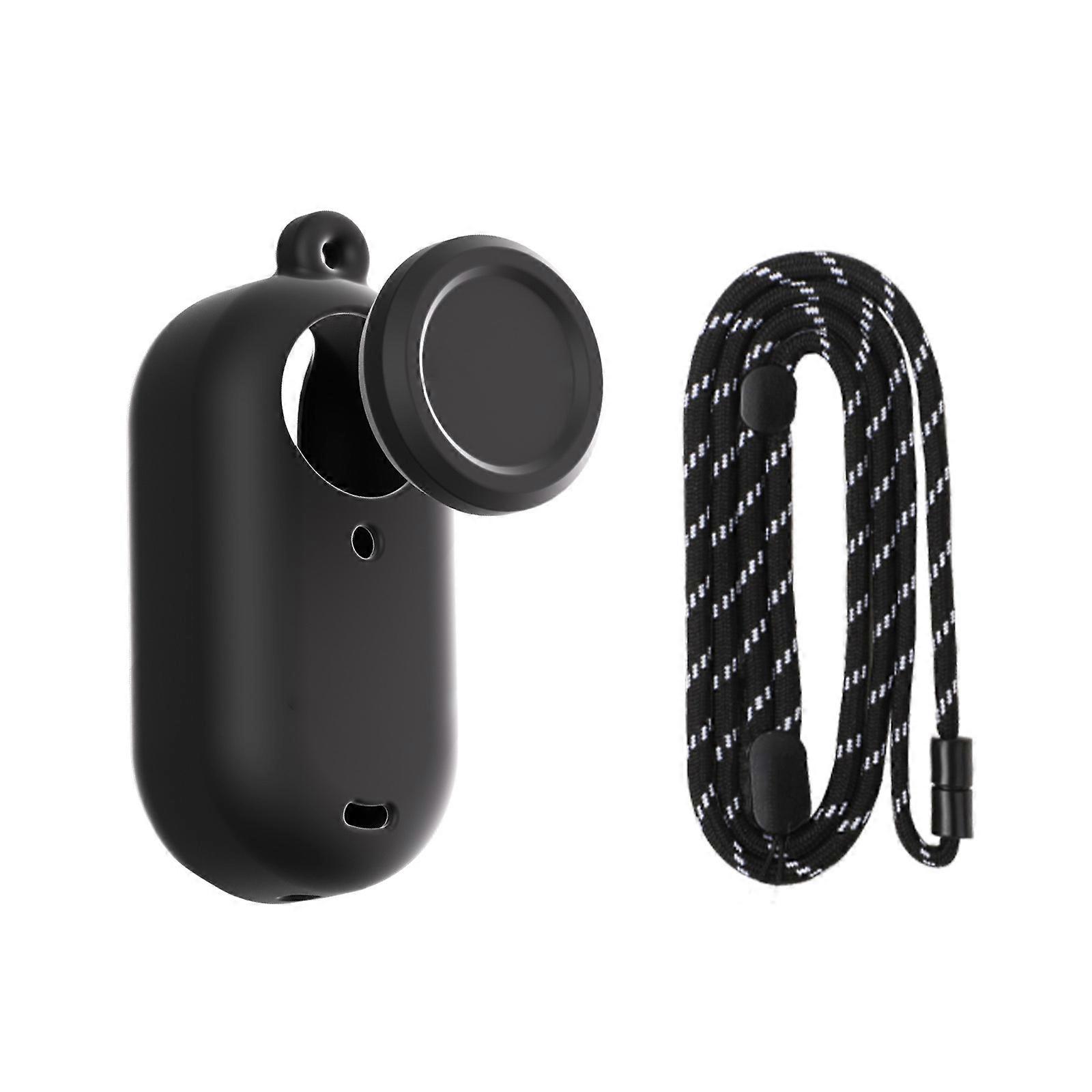 Camera Sleeve Water Resistant Silicone Protectors Sleeve Lens Caps with Hanging Rope for 360 GO 3S Thumb Camera