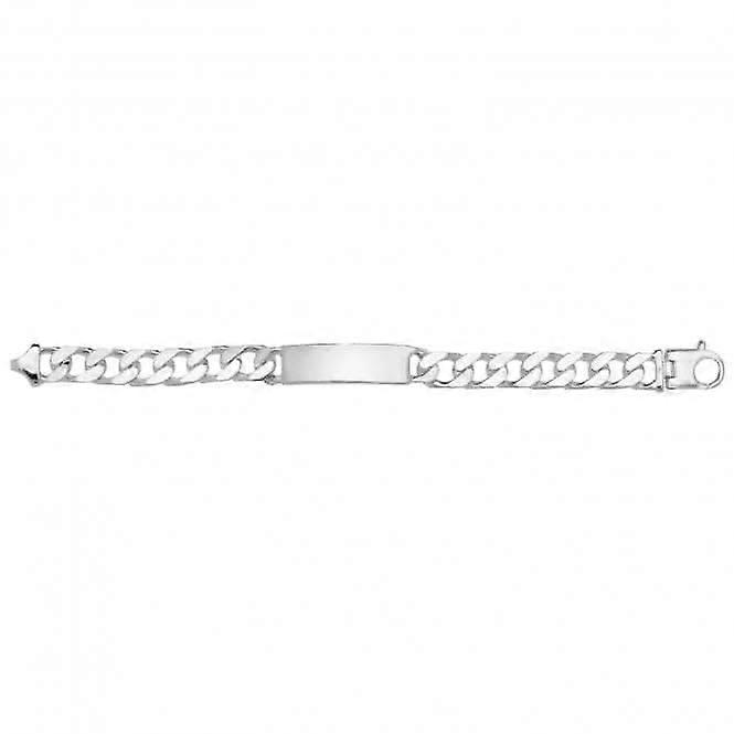 Acotis Silver Id Bracelet Men's Curb G2632