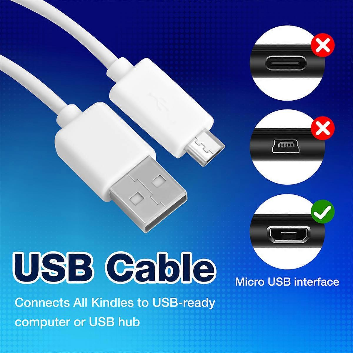 Replacement USB Cable for , Touch, Fire, Keyboard, DX White