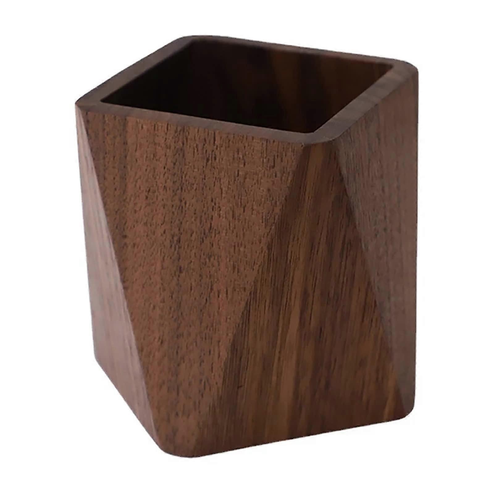 Wooden Pencil Box with Compartments for Office and School, Eco-Friendly Material, Classic Brown Color, Durable Design