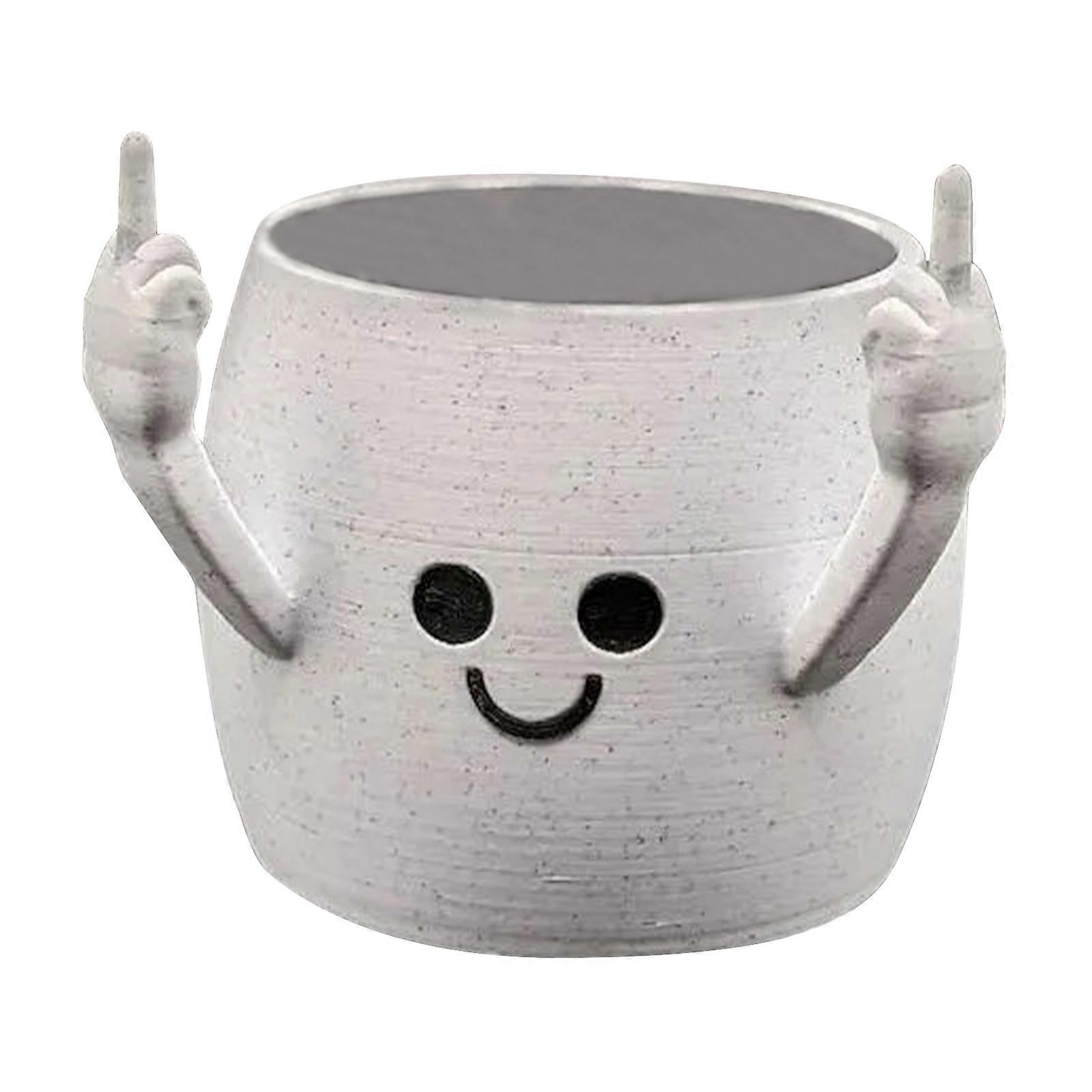 Beltéri növénycserepek Mosolygó növénycserepek Aranyos virágcserepek pozsgás növényekhez Virágos növénycserepek Lakberendezés Beltéri növény fehér