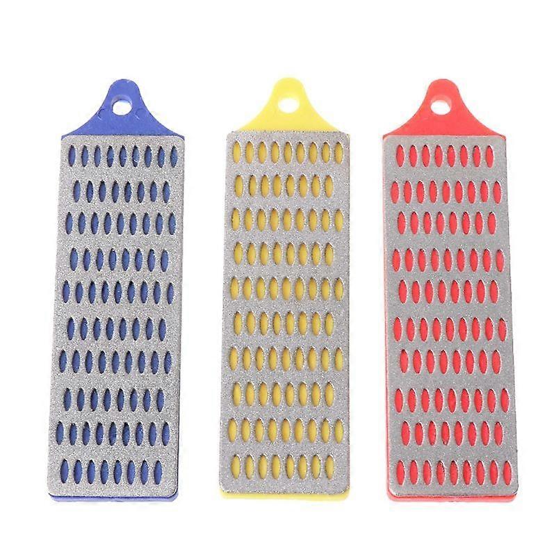 3 Pcs Diamond Sharpening Whetstone Set Coarse Medium Fine Knife Sharpening Stone