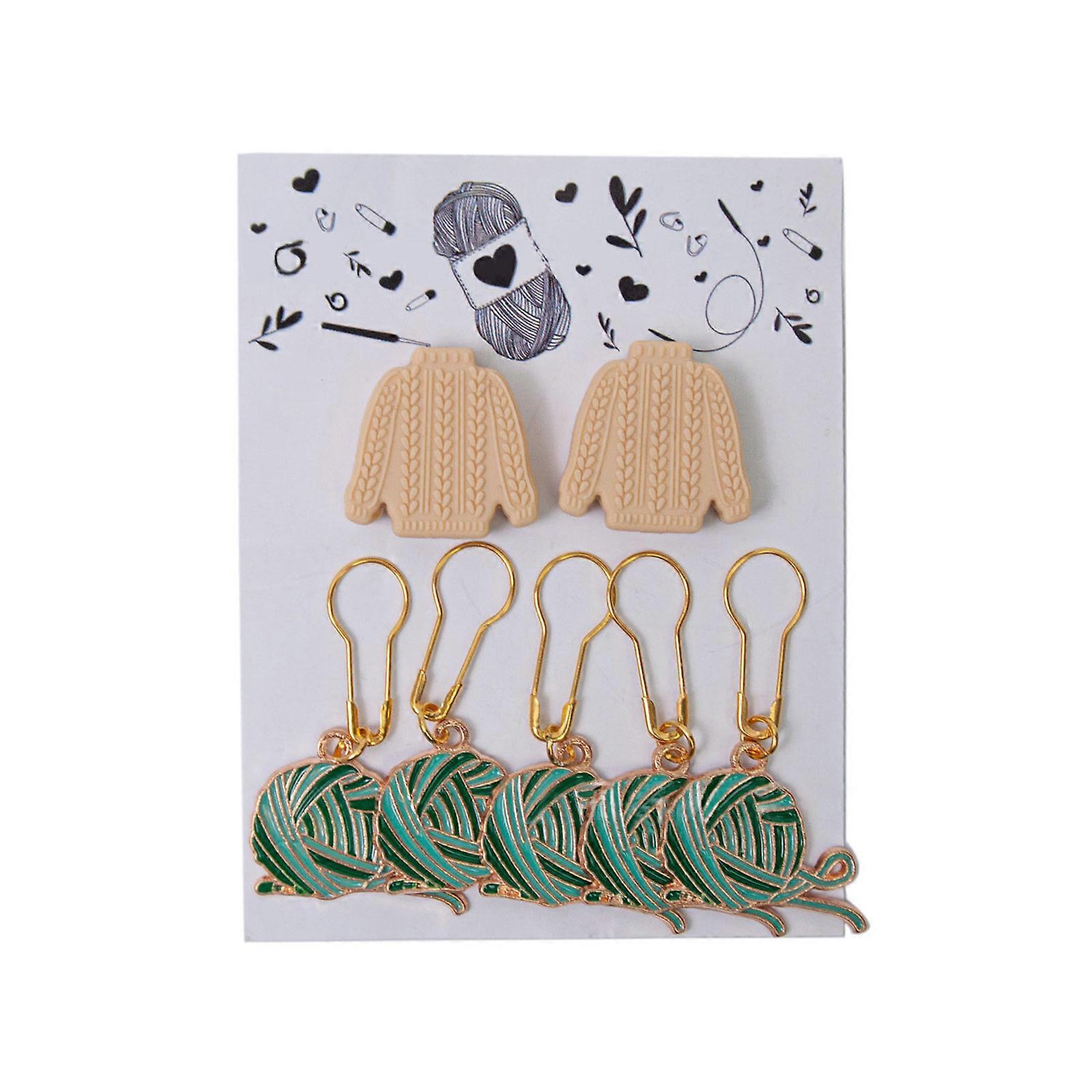 Crochet Locking Stitching Marker Charm Stitching Marker Charm Locking Stitching Marker Knitting Needle Tip Stoppers