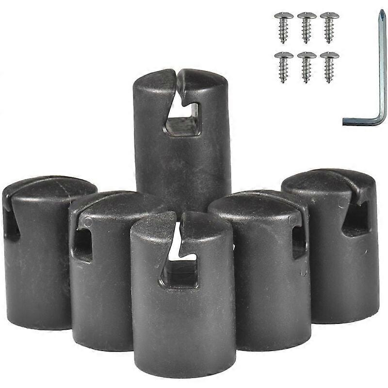 Trampoline Enclosure Pole Caps, Safety Net Pole Holders, Durable Material